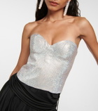 Costarellos Embellished bustier top