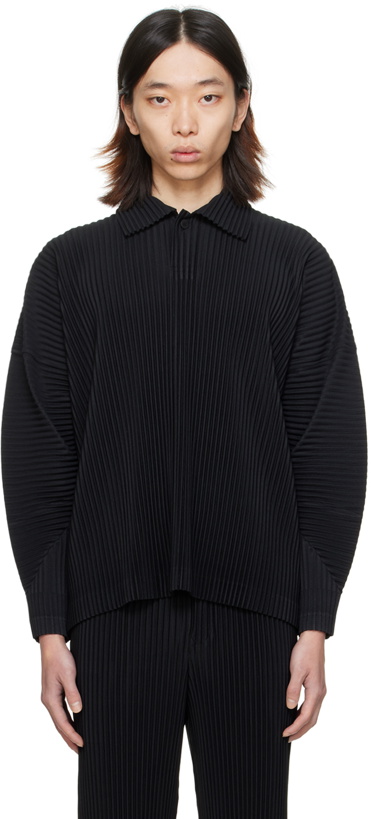 Photo: HOMME PLISSÉ ISSEY MIYAKE Black Monthly Color January Polo