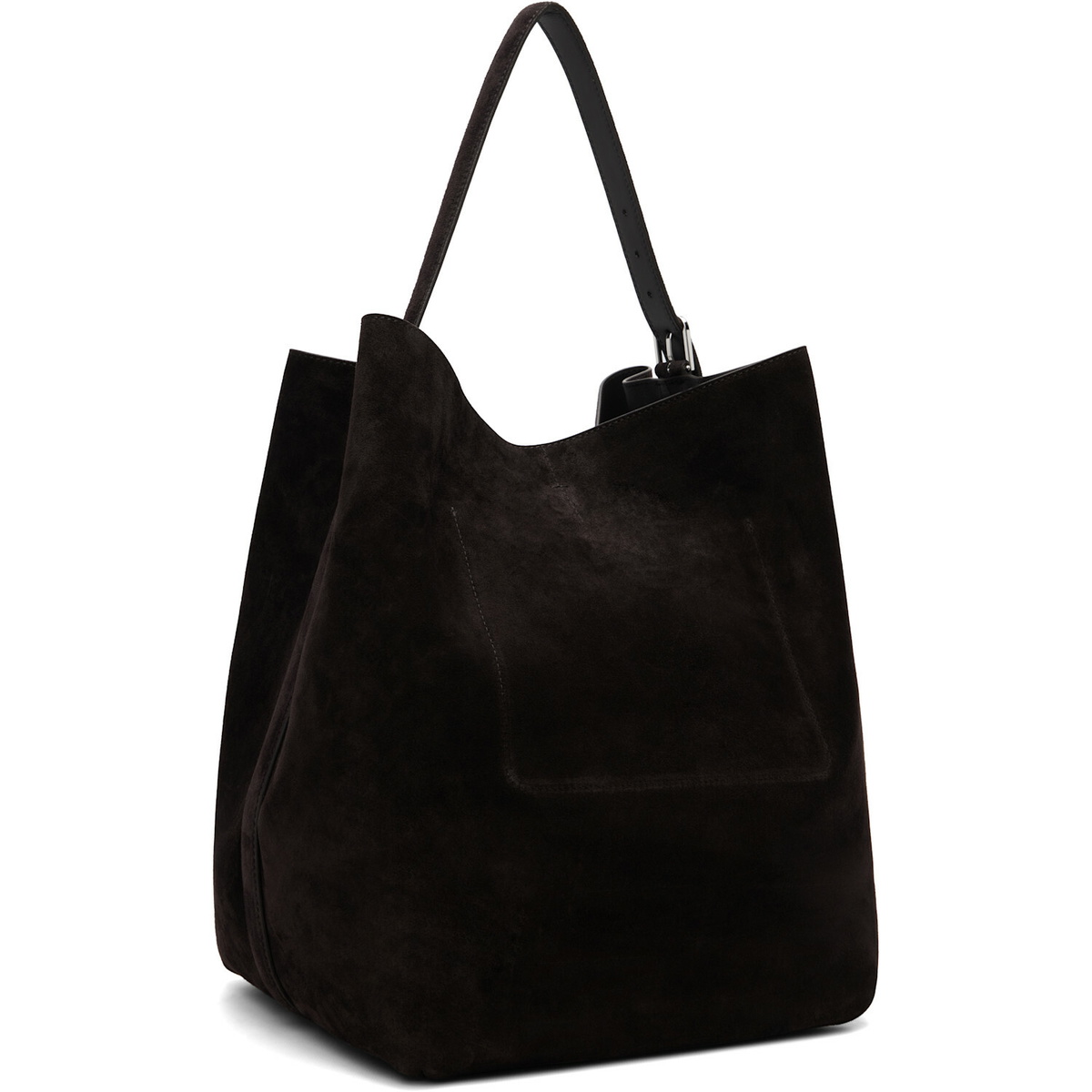 TOTEME Brown Belted Suede Tote