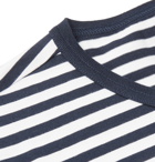 Albam - Striped Cotton-Jersey T-Shirt - Men - Navy