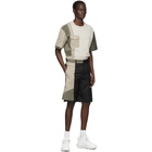 Feng Chen Wang Black Paneled Shorts