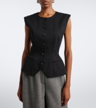 Magda Butrym Silk and cashmere vest