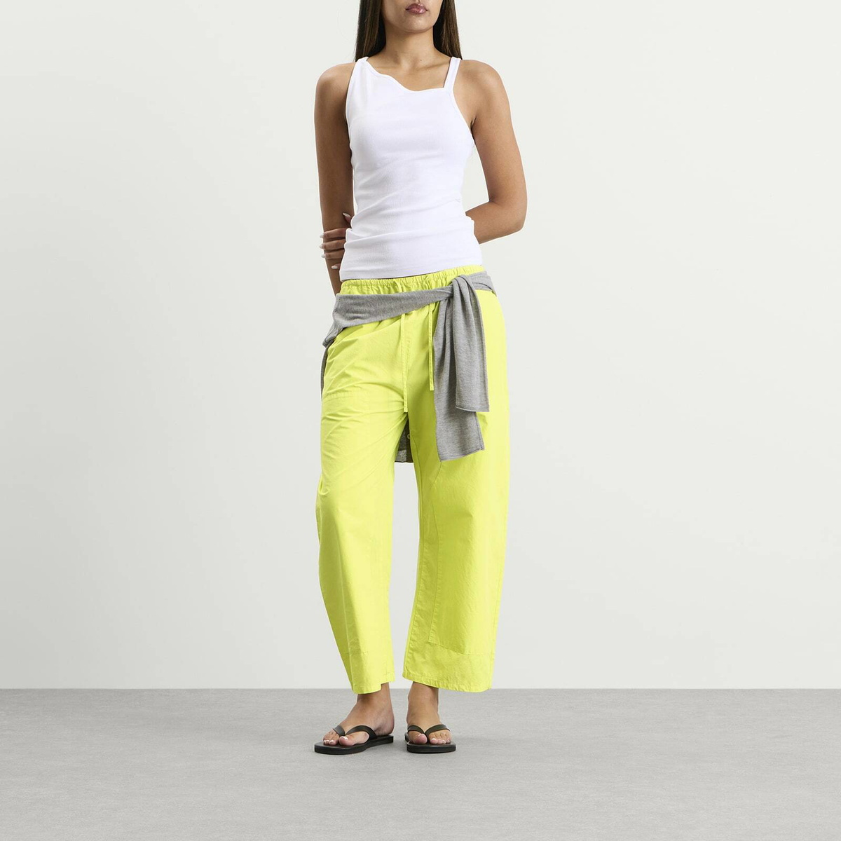 LESET Women's Kyoto Carpenter Pants in Chartreuse
