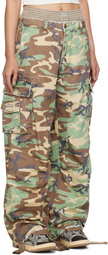 ERL Khaki Camo Cargo Pants