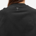 AMI Paris Women's Logo Crew Sweatshirt in Black