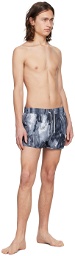 CDLP Gray Printed Swim Shorts