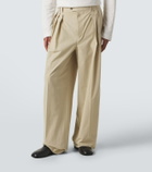 Calvin Klein Collection Baxter pleated cotton straight pants