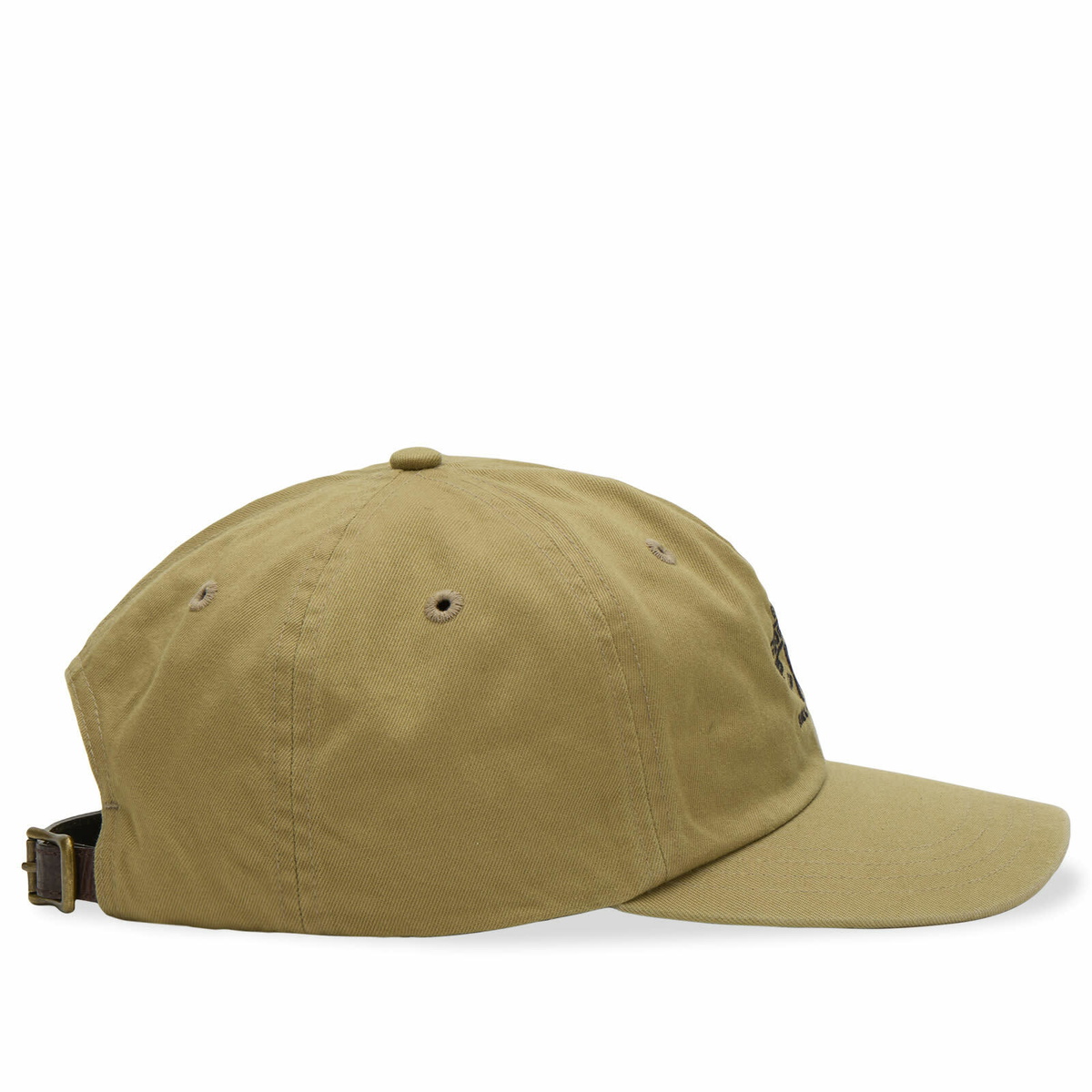 RRL Men's Sportsman CP Logo Cap in Khaki 