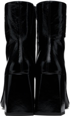 Courrèges Black Heritage Naplack Leather Boots