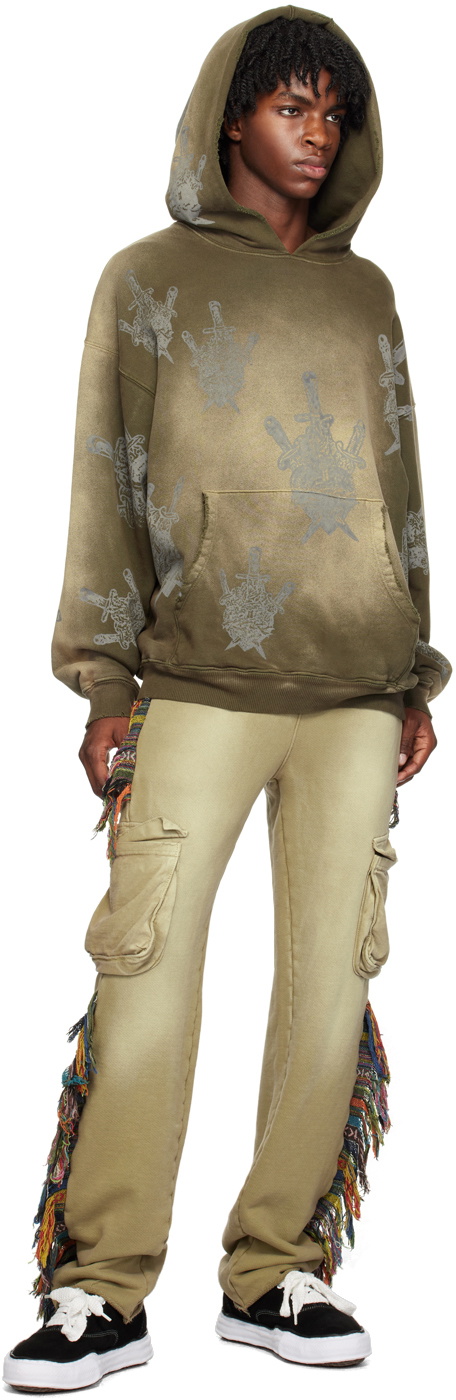 Alchemist Khaki Printed Hoodie