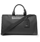 Montblanc - Sartorial Jet Cross-Grain Leather-Trimmed Shell Duffle Bag - Black
