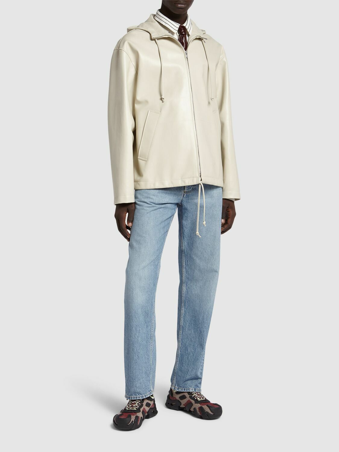Bottega Veneta ベージュ MA-1ジャケット　サイズ46 Bottega Veneta Beige Bonded Jacket Bottega Veneta