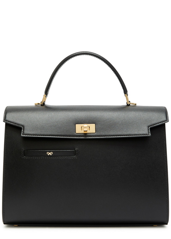 Photo: Anya Hindmarch Mortimer Leather top Handle bag - Black - One Size