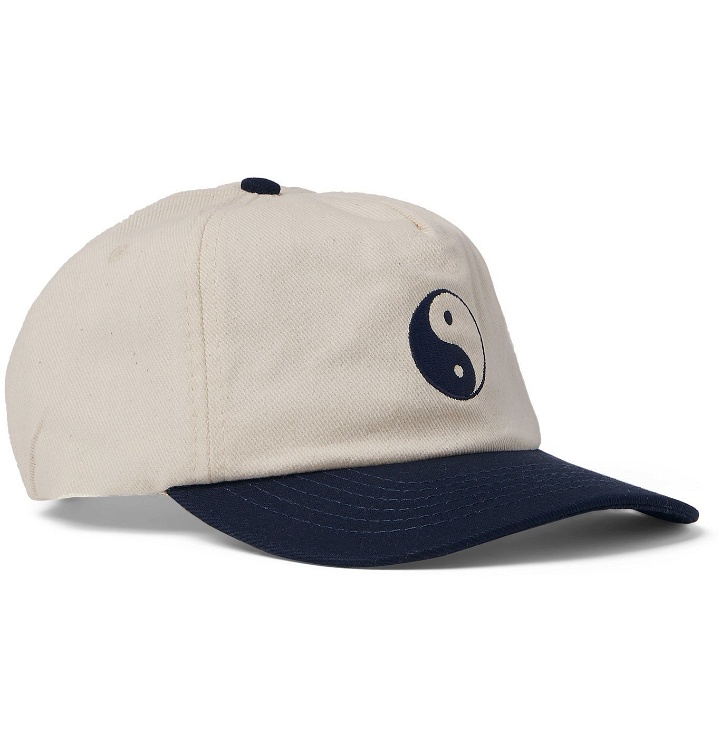 Photo: Mollusk - Duality Embroidered Cotton-Twill Baseball Cap - Blue
