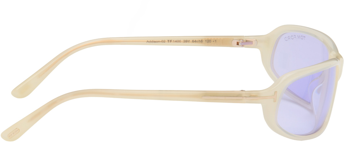 TOM FORD Off-White Addison Sunglasses