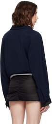 We11done Navy Waist Jacket