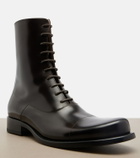 The Row Kai leather lace-up boots