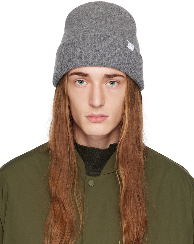 Photo: NORSE PROJECTS Gray Rib Beanie