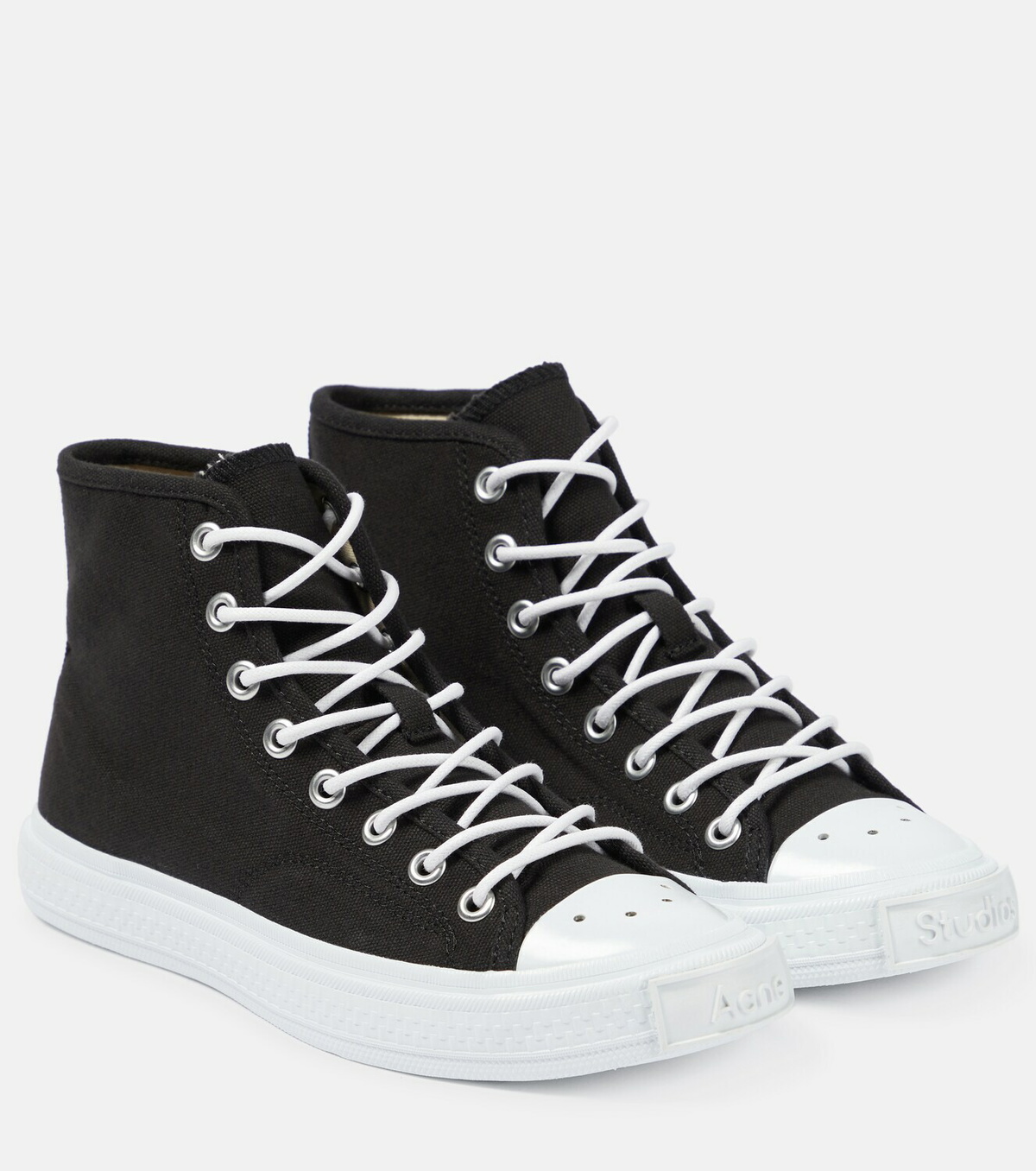 Ballow High Tumbled W BLACK/OFF White High Top Sneakers