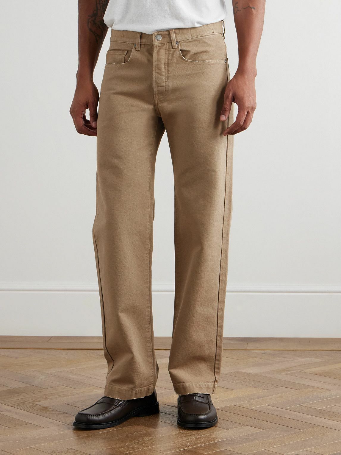 Massimo Alba - Oceano Straight-Leg Selvedge Jeans - Brown