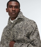Ami Paris Belted wool-blend coat