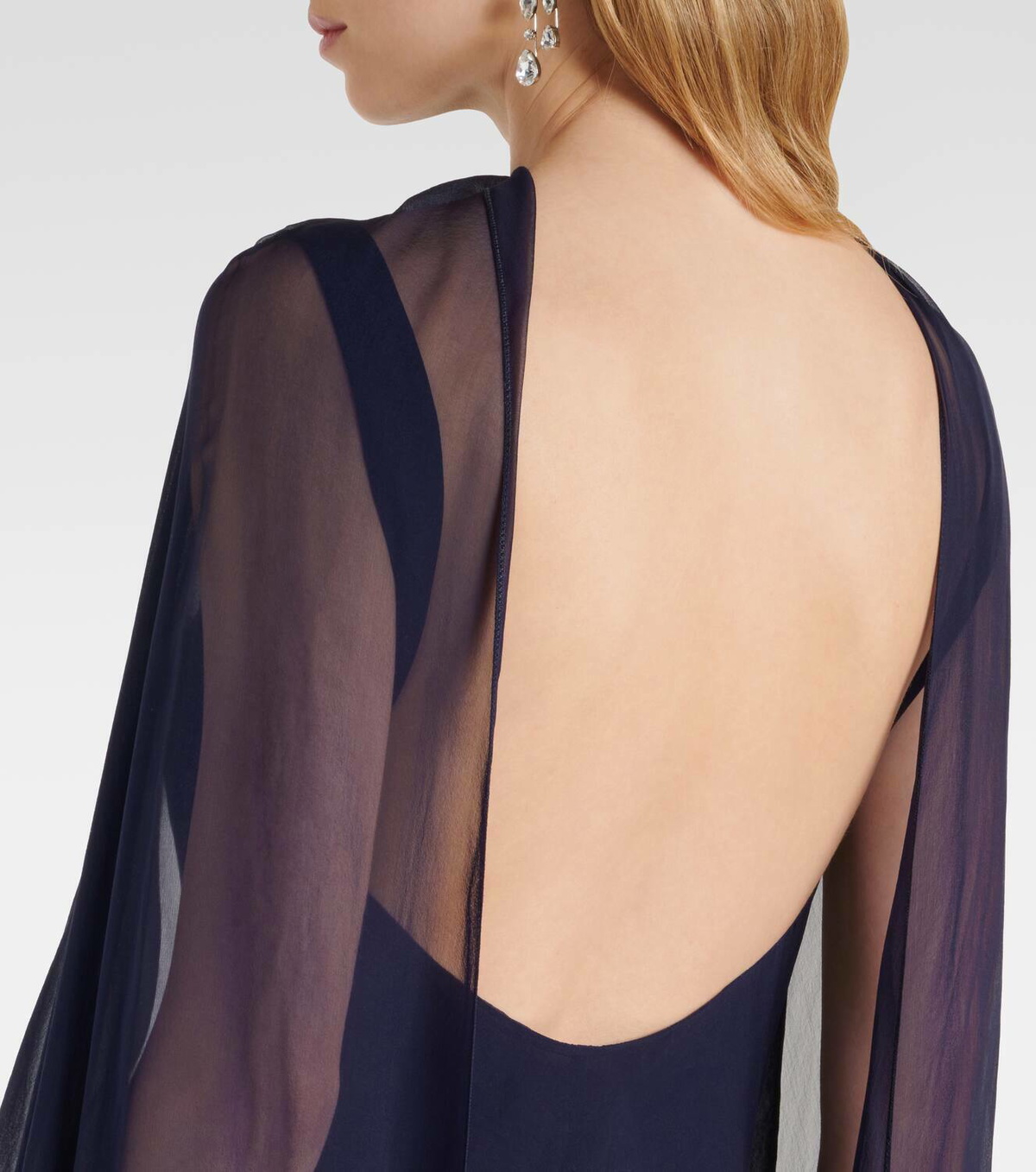 Ralph Lauren Collection Dylon caped silk gown