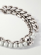 Alexander McQueen - Silver-Tone and Faux Pearl Chain Bracelet