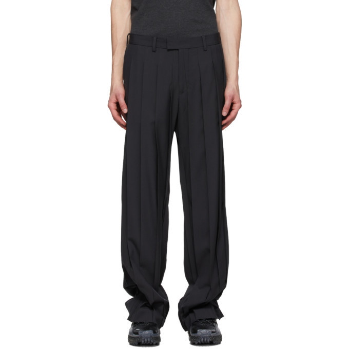 Photo: Undercover Black Pleated Trousers