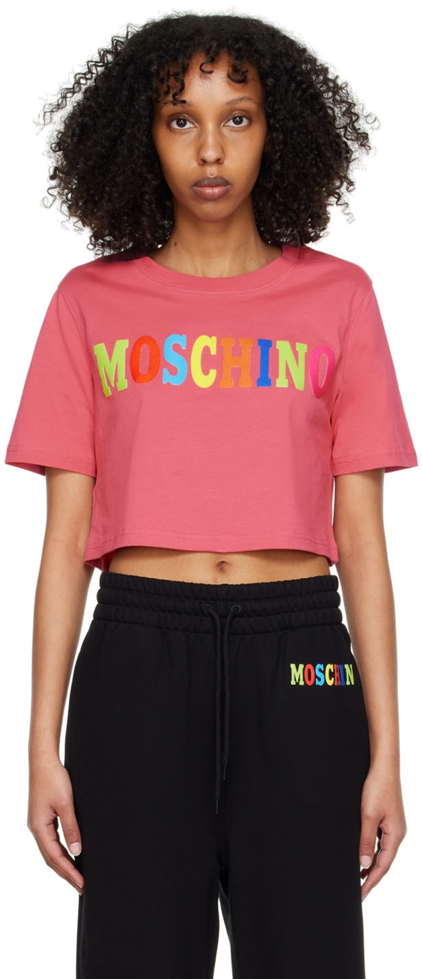 Moschino Pink Cotton T-Shirt Moschino