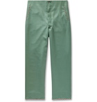 BODE - Wool-Twill Trousers - Green