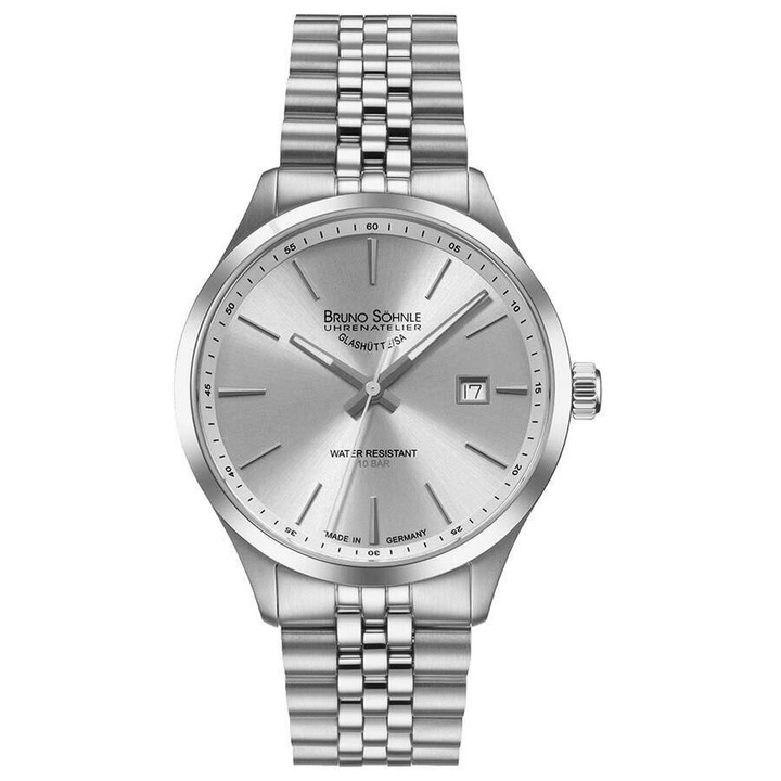 Photo: Bruno Sohnle Turin Quartz Silver Dial Mens Watch 17-13225-242