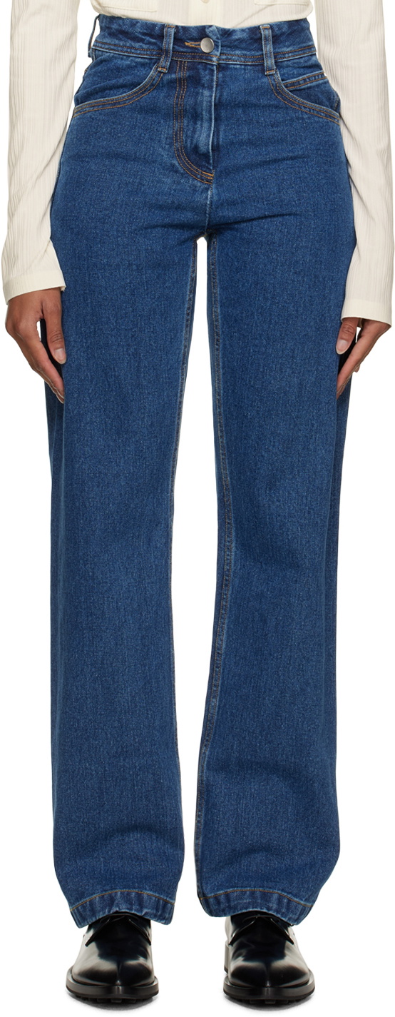 LOW CLASSIC Blue Straight Fit Jeans Low Classic