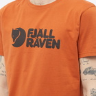 Fjällräven Men's Logo T-Shirt in Terracotta Brown