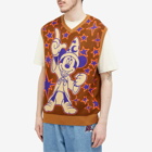 Butter Goods Men's x Disney Starry Skies Knitted Vest in Brown