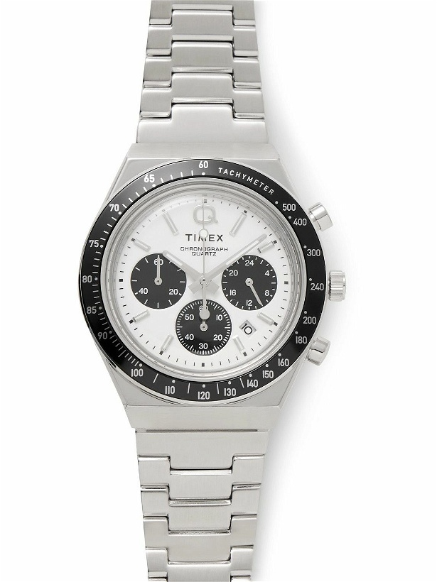 Photo: Timex - Q Chronograph 40mm Stainless Steel Watch
