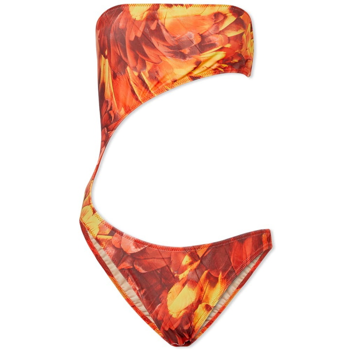 Photo: Melissa Simone Elle Feather Cut Out Swimsuit