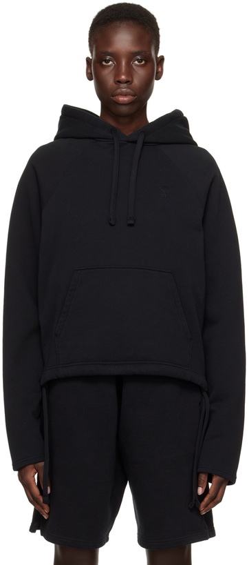 Photo: AMI Paris Black Ami de Cœur Hoodie