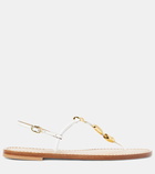 Amanu Nairobi leather thong sandals
