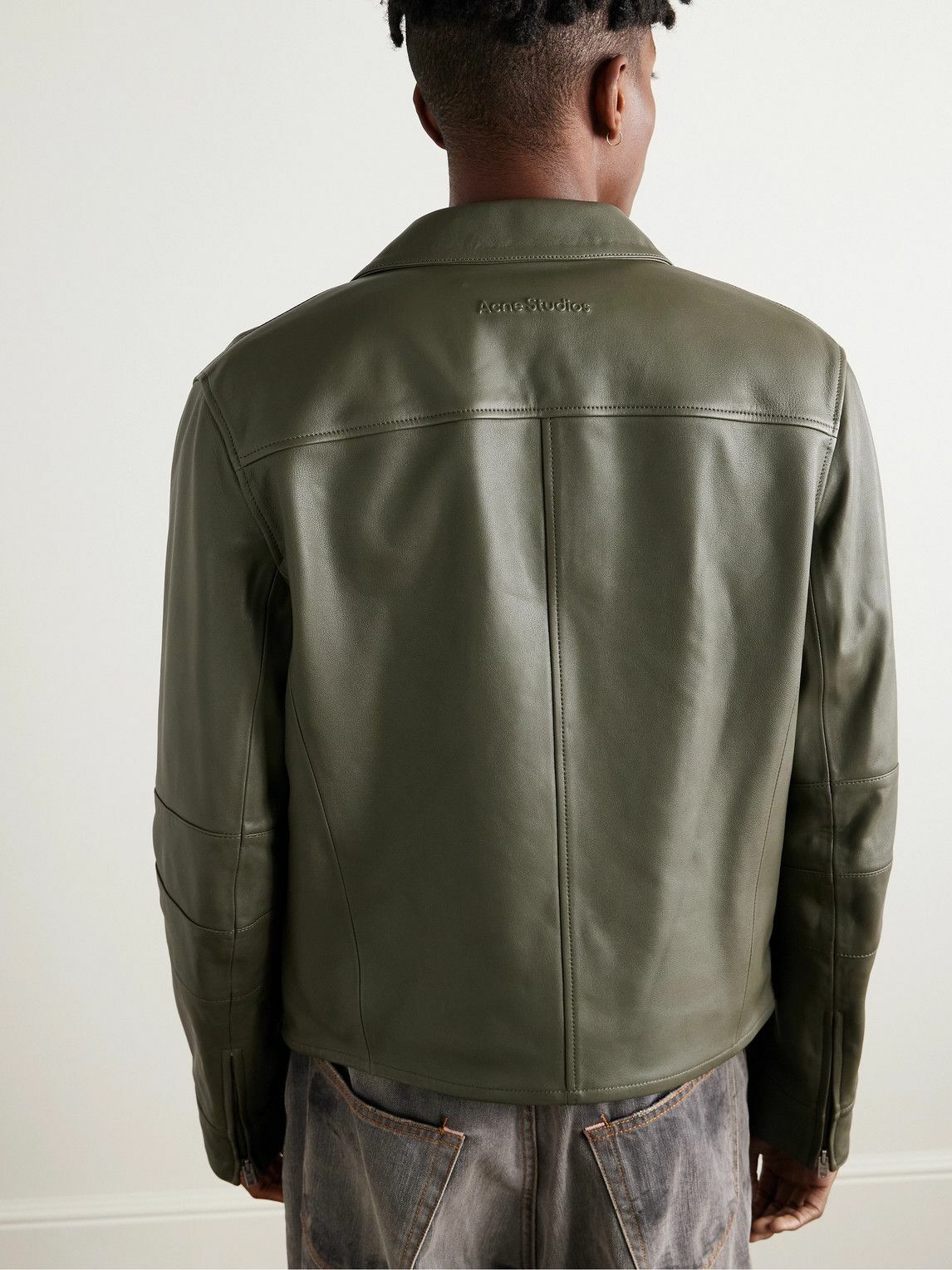 Acne Studios - Leather Jacket - Green Acne Studios