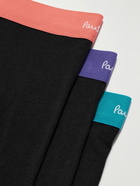 Paul Smith - Three-Pack Stretch Organic Cotton Trunks - Black