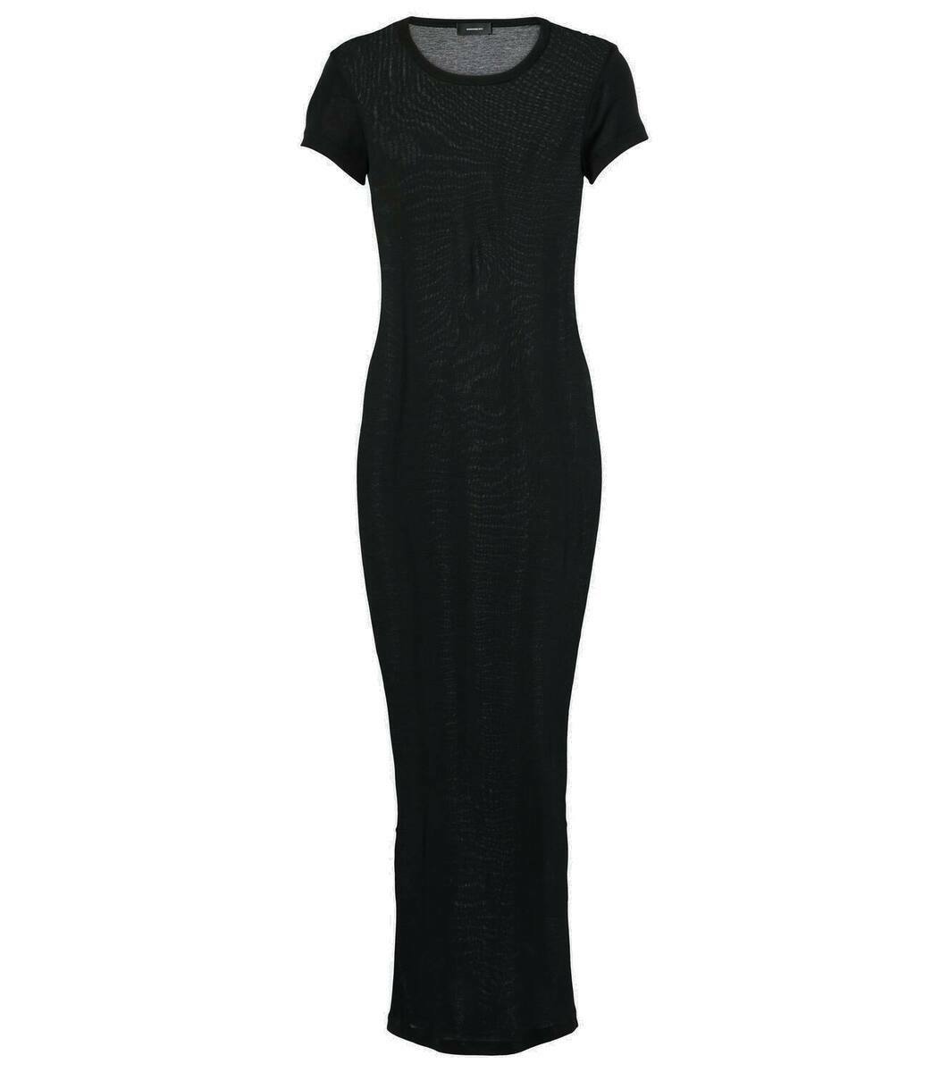 スカート WARDROBE NYC Knit midi dress Wardrobe.NYC Off-shoulder ribbed-knit midi dress WARDROBE.NYC
