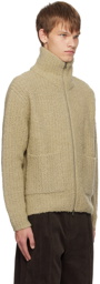 LE17SEPTEMBRE Khaki Zip Sweater