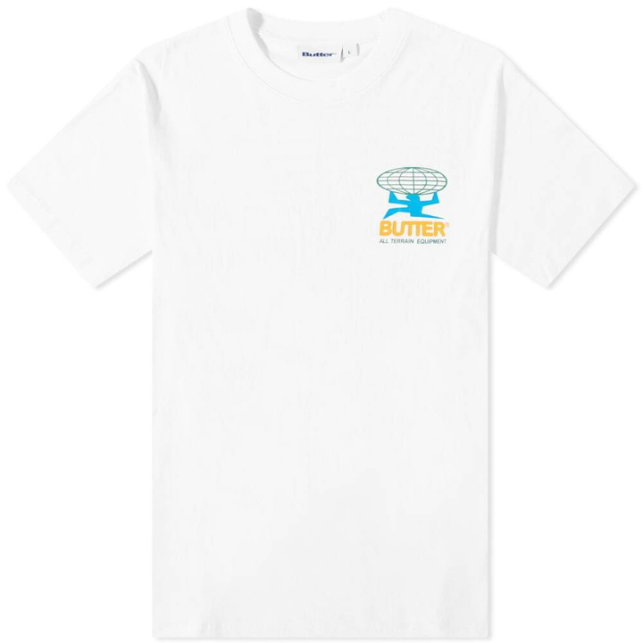 Photo: Butter Goods Men's All Terrain T-Shirt in White