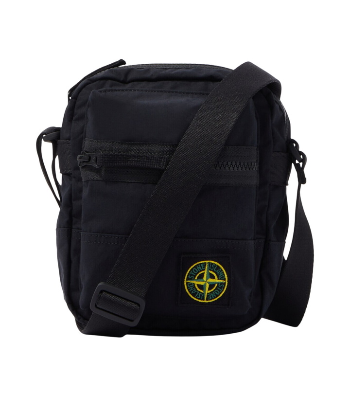 Photo: Stone Island Aluminium Tela Compass poplin crossbody bag