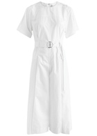 3.1 Phillip Lim Belted Cotton-blend Midi Dress White