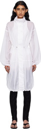 ALAÏA White Soft Nylon Bubble Parka