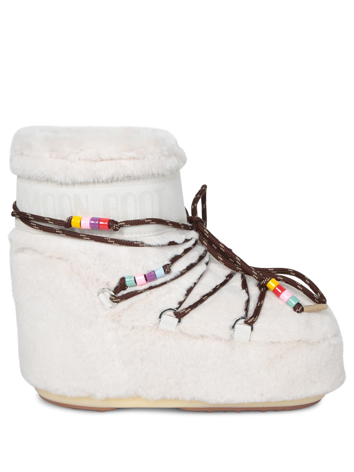 Moon Boot Sand Teddy Fabric Mb Park Puffer Slip On Moon Boot