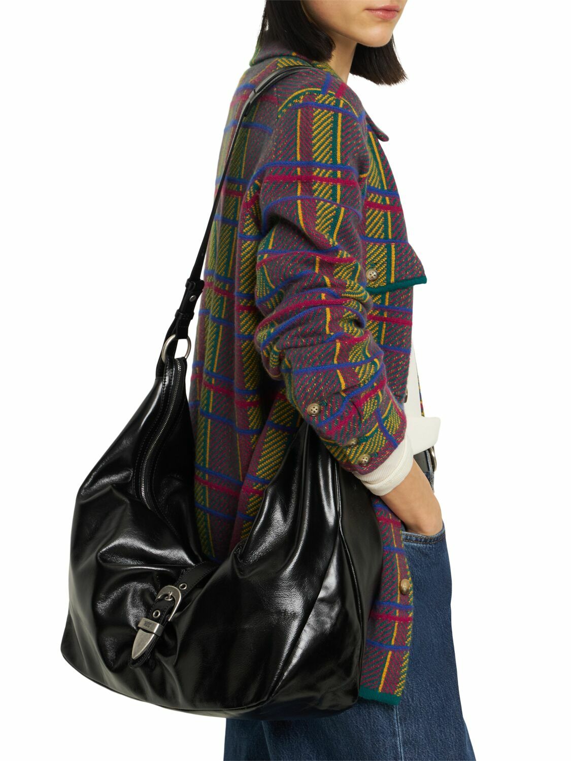 ☆MARGE SHERWOOD☆ HOBO SHOULDER 5color MARGE SHERWOOD - Belted Hobo Leather Shoulder Bag Marge Sherwood