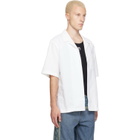 Marine Serre White Regenerated 'Household Linens' S/S Shirt