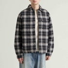 Represent Men's Logo Quilted Shirt in Black